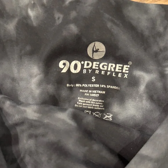 90 Degree Gray Tie-Dye Leggings - Picture 6 of 7